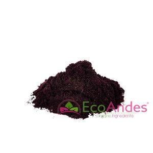 Imagen de Maqui liofilizada en polvo de producción ecológica de la marca EcoAndes.